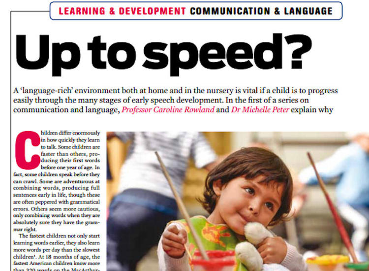 Nursery World Magazine CRMP article cropped